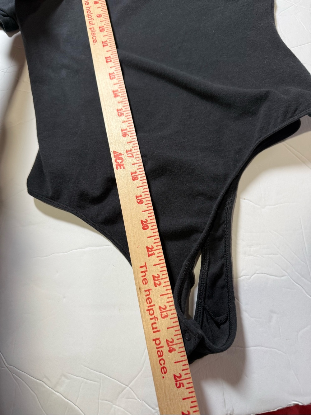 SKIMS Stretch Cotton Jersey T-Shirt Bodysuit Black Size Medium Soft - Picture 3 of 7